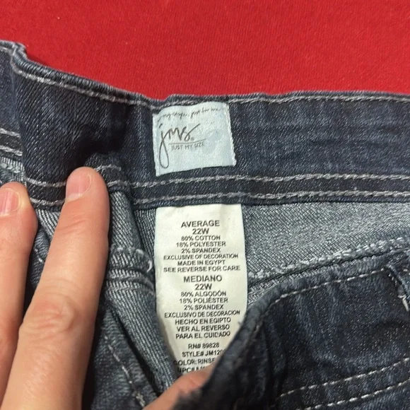 Dark Blue Denim Shorts - Picture 2 of 6